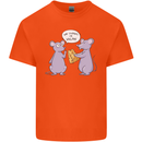 Vegan Mouse Funny Cheese Kids T-Shirt Childrens Orange