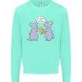 Vegan Mouse Funny Cheese Mens Sweatshirt Jumper Peppermint
