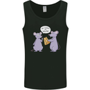 Vegan Mouse Funny Cheese Mens Vest Tank Top Black