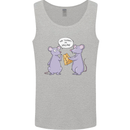Vegan Mouse Funny Cheese Mens Vest Tank Top Sports Grey