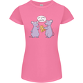 Vegan Mouse Funny Cheese Womens Petite Cut T-Shirt Azalea