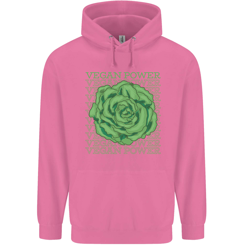 Vegan Power Childrens Kids Hoodie Azalea