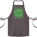 Vegan Power Cotton Apron 100% Organic Dark Grey