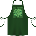 Vegan Power Cotton Apron 100% Organic Forest Green
