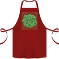 Vegan Power Cotton Apron 100% Organic Maroon