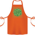 Vegan Power Cotton Apron 100% Organic Orange