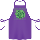 Vegan Power Cotton Apron 100% Organic Purple