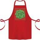 Vegan Power Cotton Apron 100% Organic Red