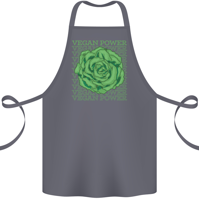 Vegan Power Cotton Apron 100% Organic Steel