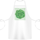 Vegan Power Cotton Apron 100% Organic White