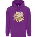 Vegan Power Funny Childrens Kids Hoodie Purple