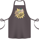 Vegan Power Funny Cotton Apron 100% Organic Dark Grey