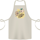 Vegan Power Funny Cotton Apron 100% Organic Natural