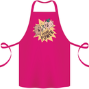 Vegan Power Funny Cotton Apron 100% Organic Pink