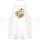 Vegan Power Funny Cotton Apron 100% Organic White