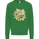 Vegan Power Funny Kids Sweatshirt Jumper Irish Green