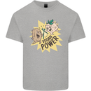 Vegan Power Funny Kids T-Shirt Childrens Sports Grey