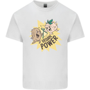 Vegan Power Funny Kids T-Shirt Childrens White