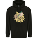 Vegan Power Funny Mens 80% Cotton Hoodie Black