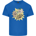 Vegan Power Funny Mens Cotton T-Shirt Tee Top Royal Blue