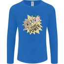 Vegan Power Funny Mens Long Sleeve T-Shirt Royal Blue