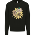 Vegan Power Funny Mens Sweatshirt Jumper Black