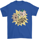 Vegan Power Funny Mens T-Shirt 100% Cotton Royal Blue