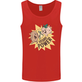 Vegan Power Funny Mens Vest Tank Top Red