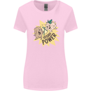 Vegan Power Funny Womens Wider Cut T-Shirt Light Pink