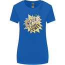 Vegan Power Funny Womens Wider Cut T-Shirt Royal Blue