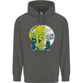 Vegan Power Gym Bodybuilding Vegetarian Childrens Kids Hoodie Storm Grey