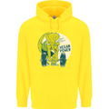 Vegan Power Gym Bodybuilding Vegetarian Childrens Kids Hoodie Yellow