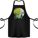 Vegan Power Gym Bodybuilding Vegetarian Cotton Apron 100% Organic Black