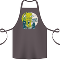 Vegan Power Gym Bodybuilding Vegetarian Cotton Apron 100% Organic Dark Grey