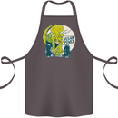 Vegan Power Gym Bodybuilding Vegetarian Cotton Apron 100% Organic Dark Grey