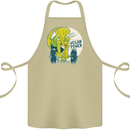 Vegan Power Gym Bodybuilding Vegetarian Cotton Apron 100% Organic Khaki