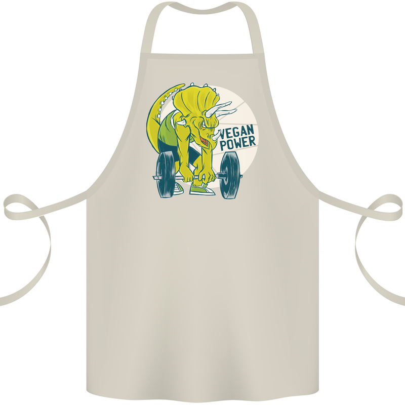 Vegan Power Gym Bodybuilding Vegetarian Cotton Apron 100% Organic Natural