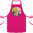 Vegan Power Gym Bodybuilding Vegetarian Cotton Apron 100% Organic Pink