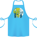 Vegan Power Gym Bodybuilding Vegetarian Cotton Apron 100% Organic Turquoise