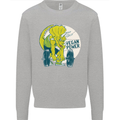 Vegan Power Gym Bodybuilding Vegetarian Kids Sweatshirt Jumper Sports Grey