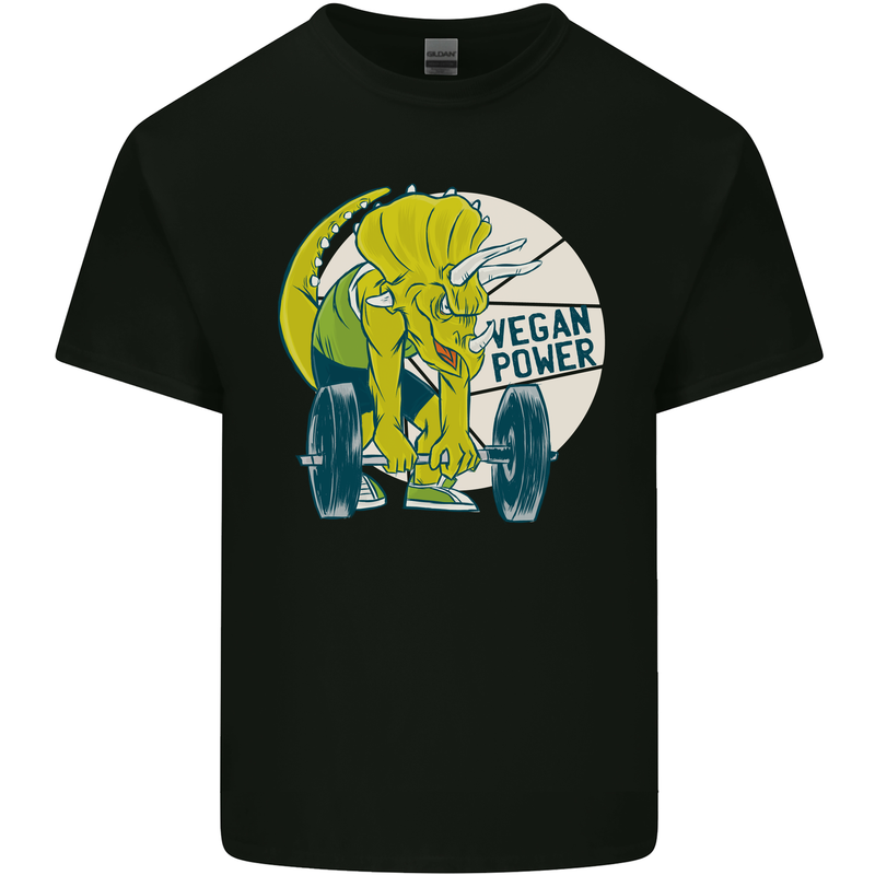 Vegan Power Gym Bodybuilding Vegetarian Kids T-Shirt Childrens Black