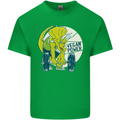 Vegan Power Gym Bodybuilding Vegetarian Kids T-Shirt Childrens Irish Green