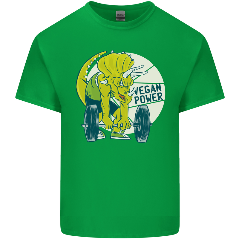 Vegan Power Gym Bodybuilding Vegetarian Kids T-Shirt Childrens Irish Green