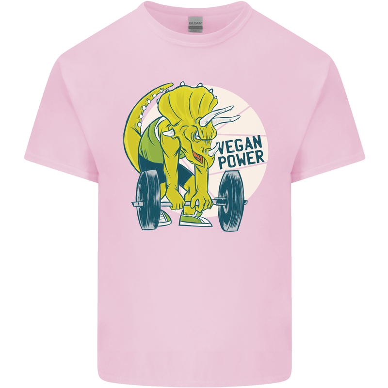 Vegan Power Gym Bodybuilding Vegetarian Kids T-Shirt Childrens Light Pink