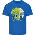 Vegan Power Gym Bodybuilding Vegetarian Kids T-Shirt Childrens Royal Blue