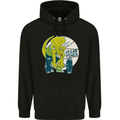 Vegan Power Gym Bodybuilding Vegetarian Mens 80% Cotton Hoodie Black