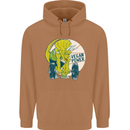 Vegan Power Gym Bodybuilding Vegetarian Mens 80% Cotton Hoodie Caramel Latte