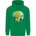Vegan Power Gym Bodybuilding Vegetarian Mens 80% Cotton Hoodie Irish Green