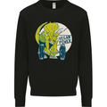 Vegan Power Gym Bodybuilding Vegetarian Mens Sweatshirt Jumper Black