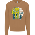 Vegan Power Gym Bodybuilding Vegetarian Mens Sweatshirt Jumper Caramel Latte